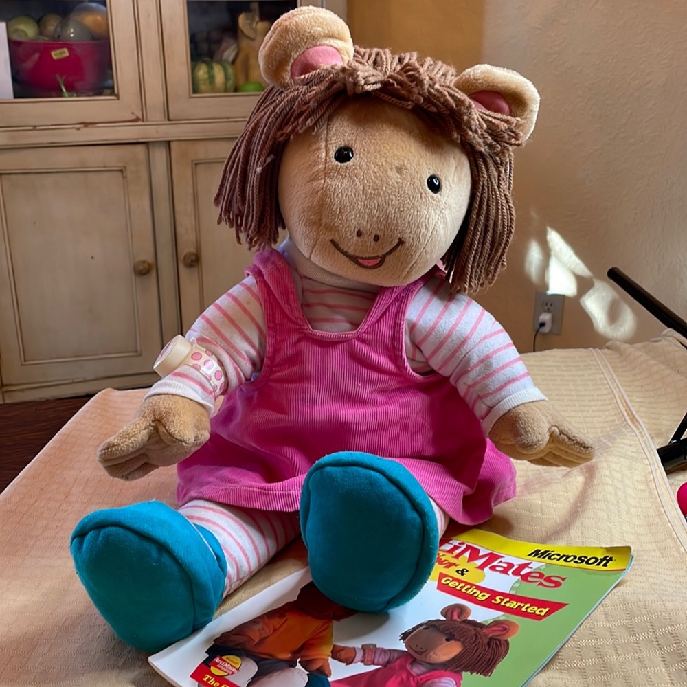 Microsoft Actimates interactive D.W. Doll and BOOKS
